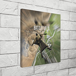Холст квадратный ВЫСАДКА BATTLEFIELD 2042, цвет: 3D-принт — фото 2