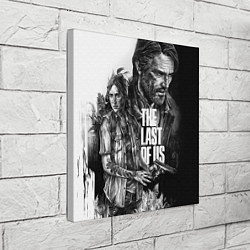 Холст квадратный THE LAST OF US ЧЁРНО БЕЛЫЙ, цвет: 3D-принт — фото 2