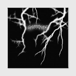 Холст квадратный GHOSTEMANE Lightning Гостмейн Молния Надпись, цвет: 3D-принт — фото 2