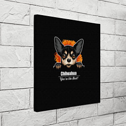 Холст квадратный Чихуахуа Chihuahua, цвет: 3D-принт — фото 2
