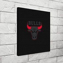 Холст квадратный CHICAGO BULLS ЧИКАГО БУЛЛС ЯРОСТЬ БЫКА, цвет: 3D-принт — фото 2