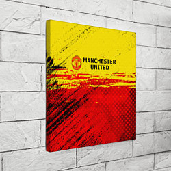 Холст квадратный Manchester United: Дьяволы, цвет: 3D-принт — фото 2
