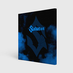 Холст квадратный Sabaton синий дым, цвет: 3D-принт