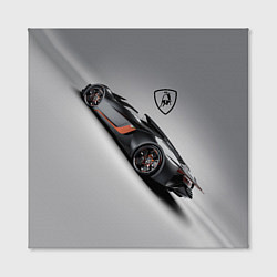 Холст квадратный Lamborghini - не для всех!, цвет: 3D-принт — фото 2