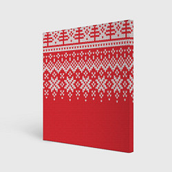 Холст квадратный Knitted Pattern, цвет: 3D-принт