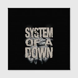 Холст квадратный System of a Down, цвет: 3D-принт — фото 2