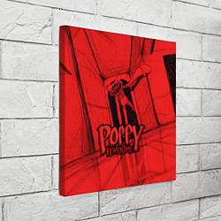 Холст квадратный Poppy Playtime: Red Room, цвет: 3D-принт — фото 2