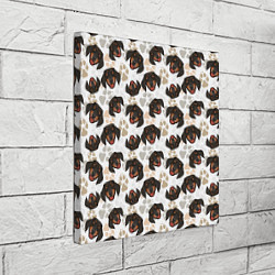 Холст квадратный Такса Dachshund Dog, цвет: 3D-принт — фото 2