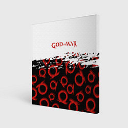 Холст квадратный God of War Logo Pattern, цвет: 3D-принт