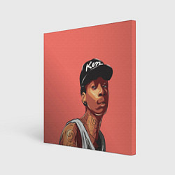 Холст квадратный Wiz Khalifa Art, цвет: 3D-принт