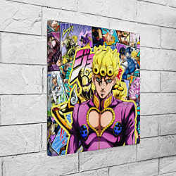 Холст квадратный JoJos Bizarre Adventure - Джорно Джованна, цвет: 3D-принт — фото 2