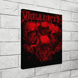 Холст квадратный Megadeth skeletons, цвет: 3D-принт — фото 2