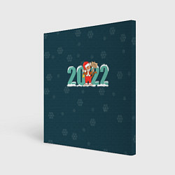 Холст квадратный Новый год 2022 Год тигра, цвет: 3D-принт