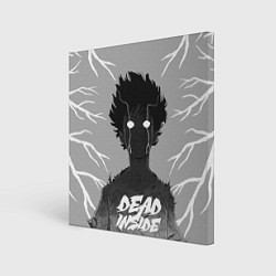 Холст квадратный DEAD INSIDE Mob psycho, цвет: 3D-принт