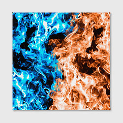 Холст квадратный Огненное пламя, цвет: 3D-принт — фото 2