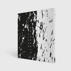 Холст квадратный Death Stranding Black & White, цвет: 3D-принт