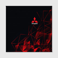 Холст квадратный MITSUBISHI GEOMETRY RED SPORT JAPAN, цвет: 3D-принт — фото 2