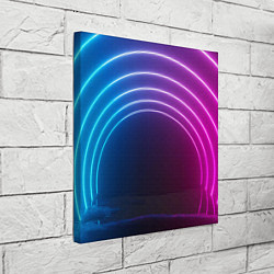 Холст квадратный Арка неонового света full version, цвет: 3D-принт — фото 2