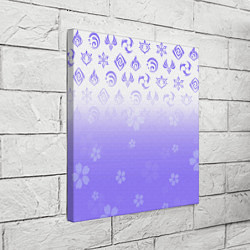Холст квадратный GENSHIN IMPACT SYMBOL PATTERN SAKURA САКУРА, цвет: 3D-принт — фото 2