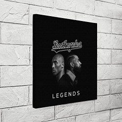 Холст квадратный Los Angeles Legends Легенды Лос-Анджлелеса, цвет: 3D-принт — фото 2