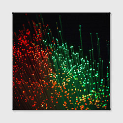 Холст квадратный Неоновые светящиеся палочки, цвет: 3D-принт — фото 2