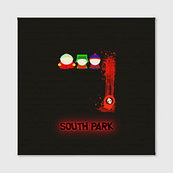 Холст квадратный Южный парк главные персонажи South Park, цвет: 3D-принт — фото 2
