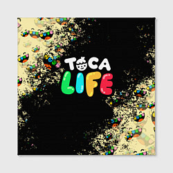 Холст квадратный Toca Life Тока Бока, цвет: 3D-принт — фото 2