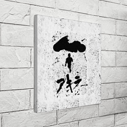 Холст квадратный Akira черный постер, цвет: 3D-принт — фото 2
