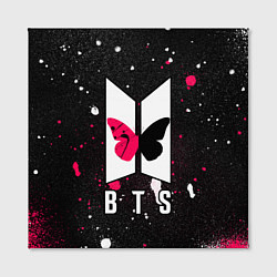Холст квадратный BTS Бабочка, цвет: 3D-принт — фото 2