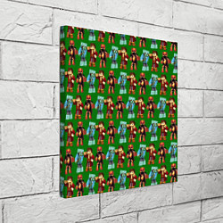 Холст квадратный Minecraft heros pattern, цвет: 3D-принт — фото 2