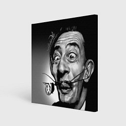 Холст квадратный Salvador Dali - grimace, цвет: 3D-принт