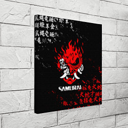 Холст квадратный CYBERPUNK SAMURAI: JAPAN STYLE, цвет: 3D-принт — фото 2