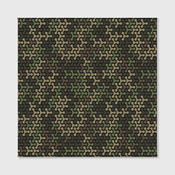 Холст квадратный Абстрактный Охотничий Камуфляж, цвет: 3D-принт — фото 2