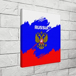 Холст квадратный Russia Геометрия, цвет: 3D-принт — фото 2