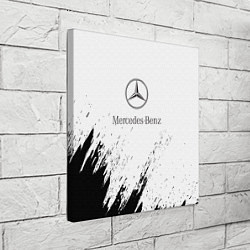 Холст квадратный Mercedes-Benz - White texture, цвет: 3D-принт — фото 2
