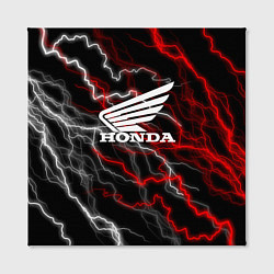 Холст квадратный Honda Разряд молнии, цвет: 3D-принт — фото 2