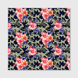 Холст квадратный Military rose, цвет: 3D-принт — фото 2