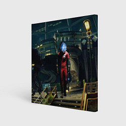 Холст квадратный PREY игровая локация, цвет: 3D-принт