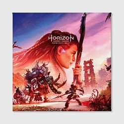 Холст квадратный Horizon Forbidden West game poster, цвет: 3D-принт — фото 2