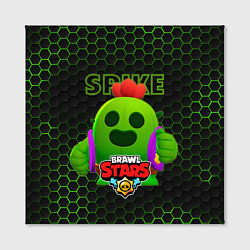 Холст квадратный BRAWL STARS, , Спайк Spike, цвет: 3D-принт — фото 2