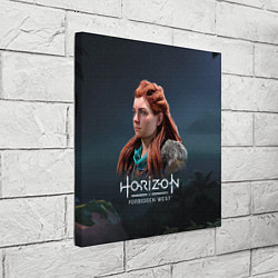 Холст квадратный Элой Aloy Horizon Forbidden West, цвет: 3D-принт — фото 2