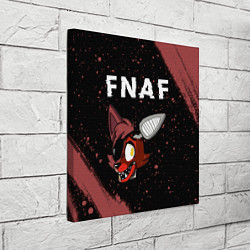 Холст квадратный FIVE NIGHTS AT FREDDYS - ФОКСИ Краска, цвет: 3D-принт — фото 2