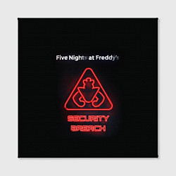 Холст квадратный Five Nights at Freddys: Security Breach logo, цвет: 3D-принт — фото 2