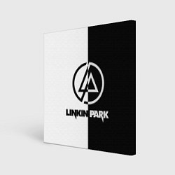 Холст квадратный Linkin Park ЧБ, цвет: 3D-принт