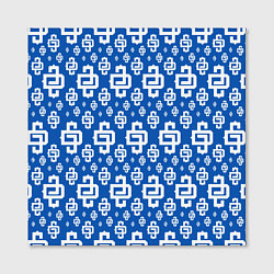 Холст квадратный Blue Pattern Dope Camo Dope Street Market, цвет: 3D-принт — фото 2