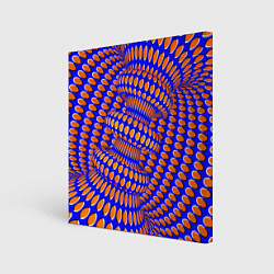 Холст квадратный Оптическая Иллюзия Движение Карусели, цвет: 3D-принт