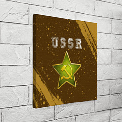 Холст квадратный USSR - ЗВЕЗДА - Краска, цвет: 3D-принт — фото 2