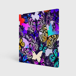 Холст квадратный Бабочки Butterflies, цвет: 3D-принт