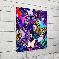 Холст квадратный Бабочки Butterflies, цвет: 3D-принт — фото 2