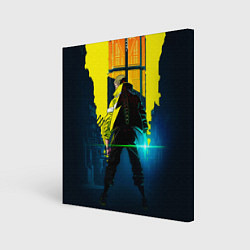 Холст квадратный Anime Cyberpunk, цвет: 3D-принт